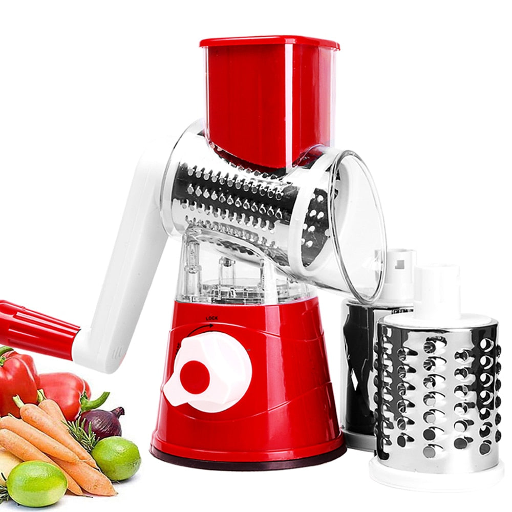 Manual Rotary Grater for Vegetable Cutter Slicer Multifunctional Vegetable Chopper Kitchen Accessories