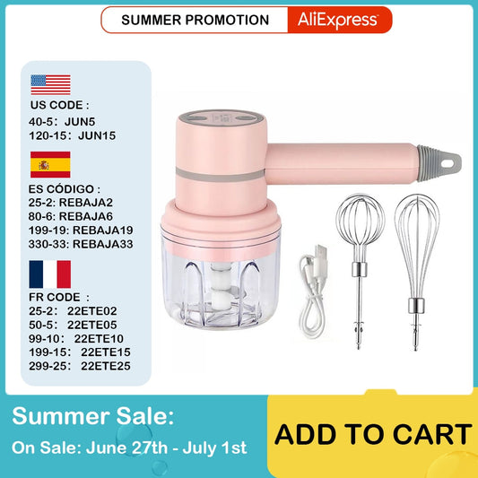 Garlic Chopper Masher Whisk Egg Beater