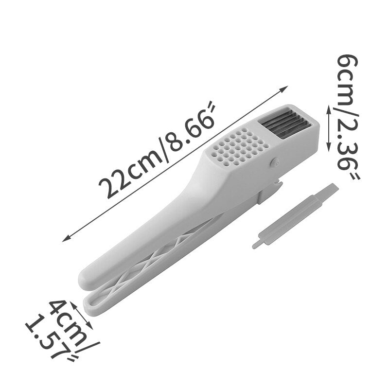 Stainless Steel Garlic Press Crusher