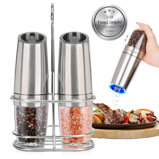 Electric LED Light Peper Spice Grain Mills