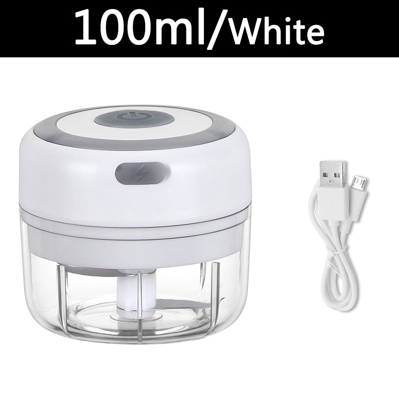 Electric Mini Garlic Crusher Portable Chopper