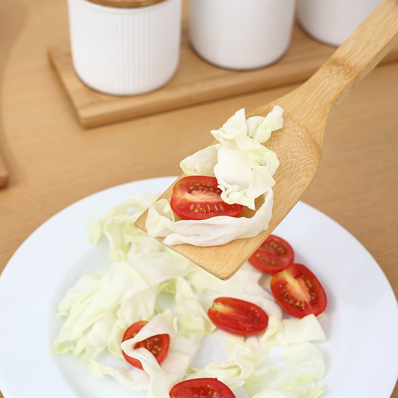 1Piece Bamboo Spatula Natural Wood