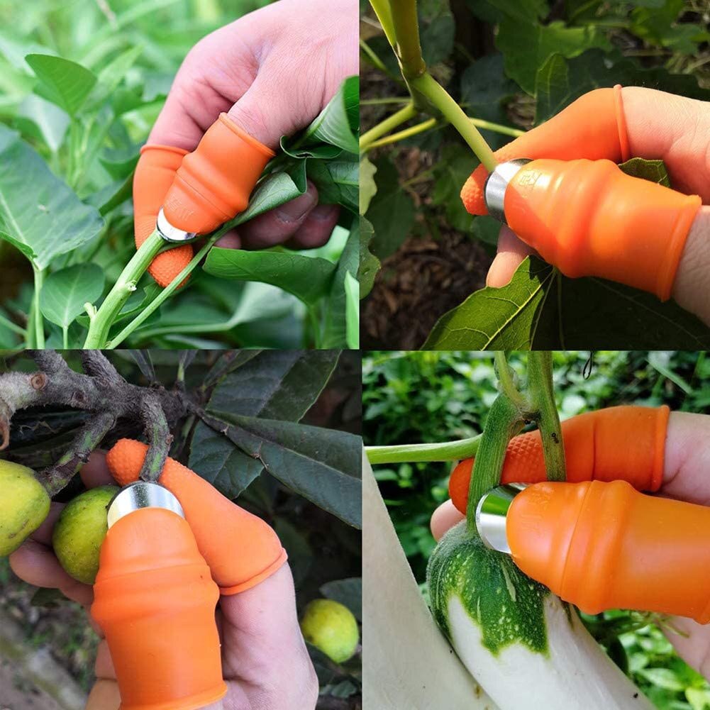 Silicone Finger Protector With Blade For Fruits