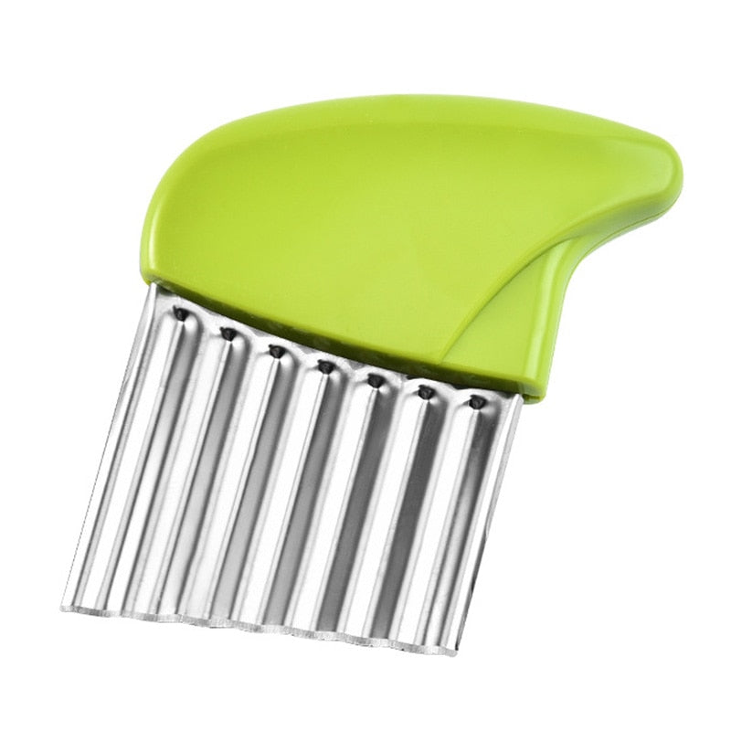 Potato Chip Slicer Vegetable Fruit Wavy Knife