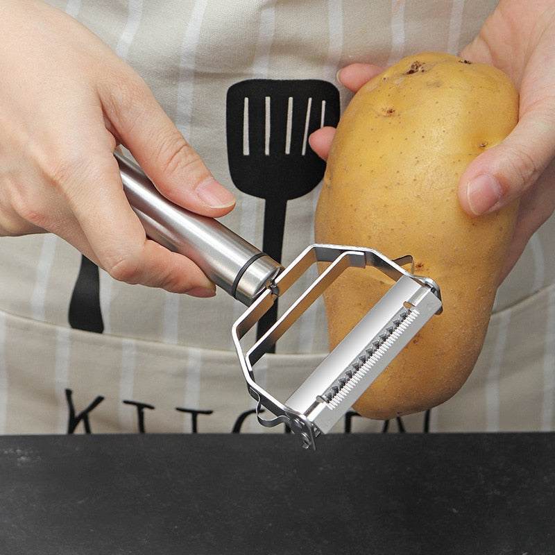 Stainless Steel Multi-function Peeler Cucumber Grater Portable Sharp