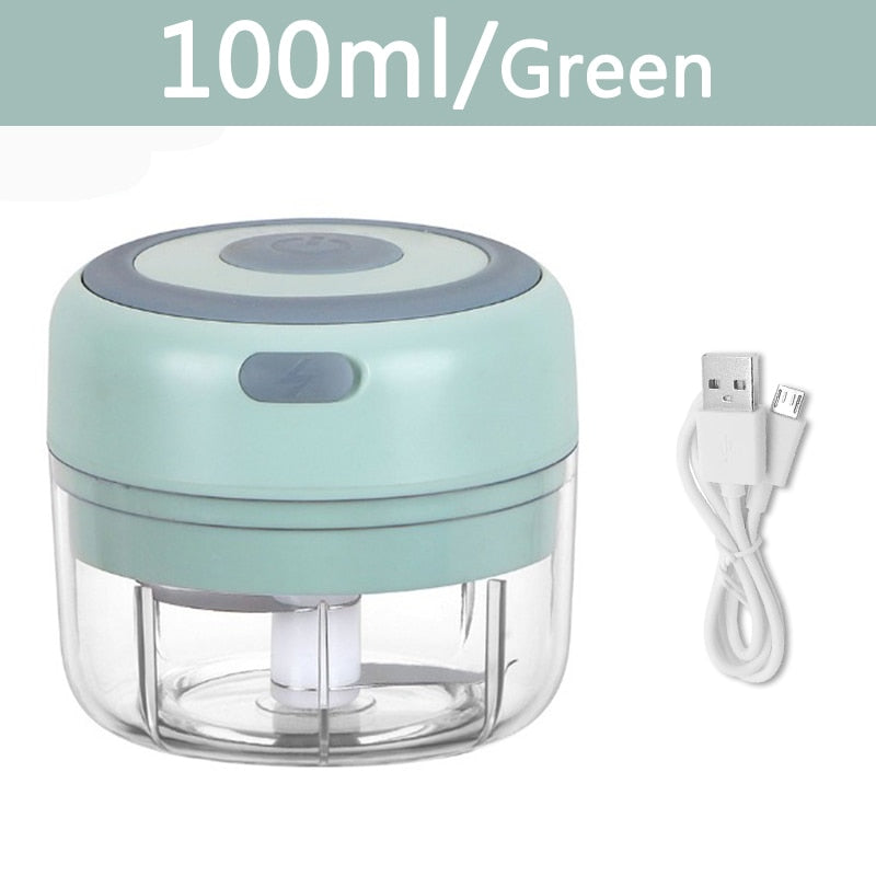 Electric Mini Garlic Crusher Portable Chopper