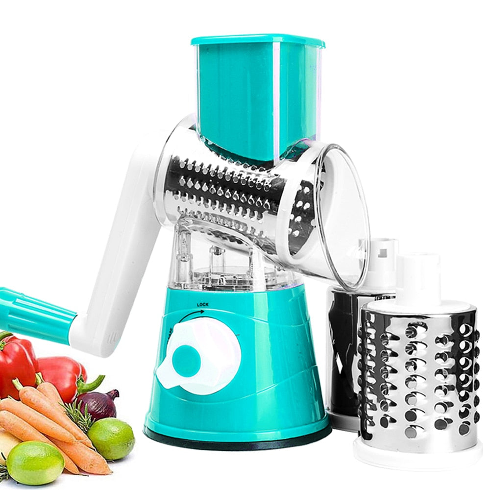 Manual Rotary Grater for Vegetable Cutter Slicer Multifunctional Vegetable Chopper Kitchen Accessories