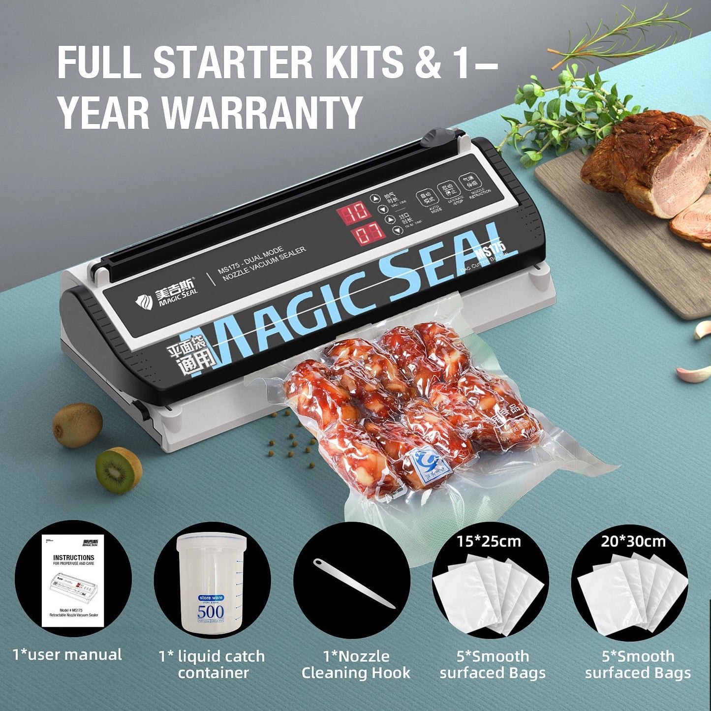Electric Vacuum Food Sealer Wet