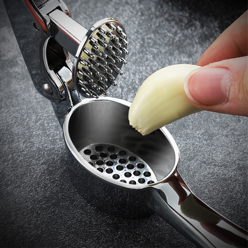 Zinc Alloy Garlic Press Mashed Machine Crusher