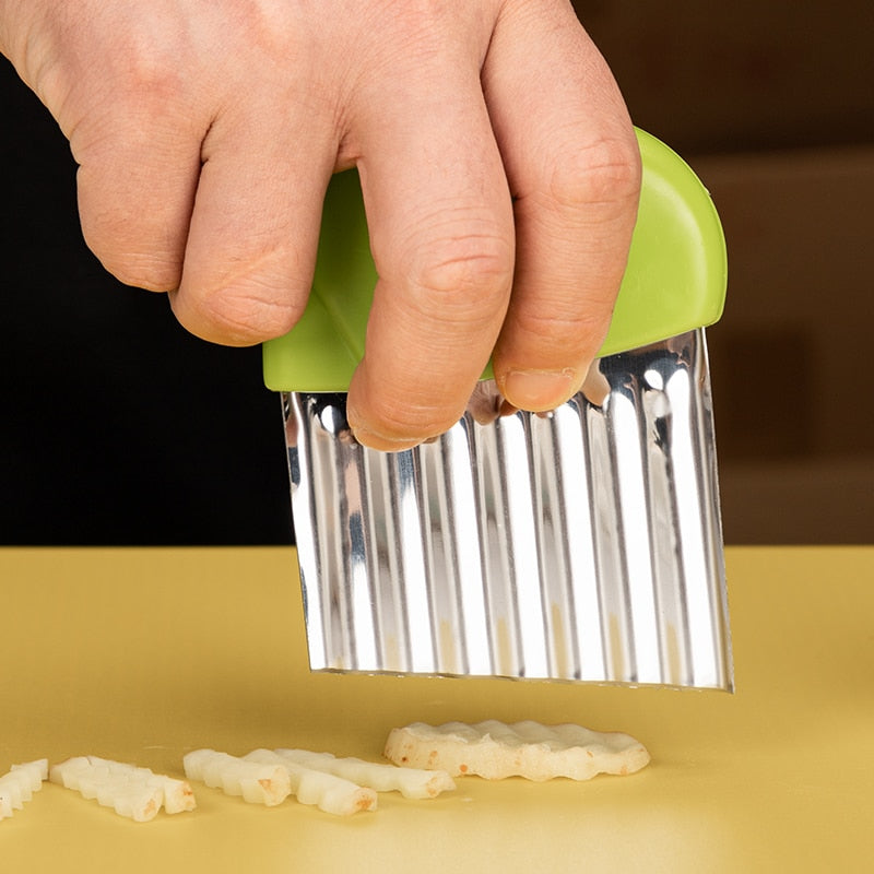 Stainless Steel Potato Chip Slicer Dough Chopping tool Slicer