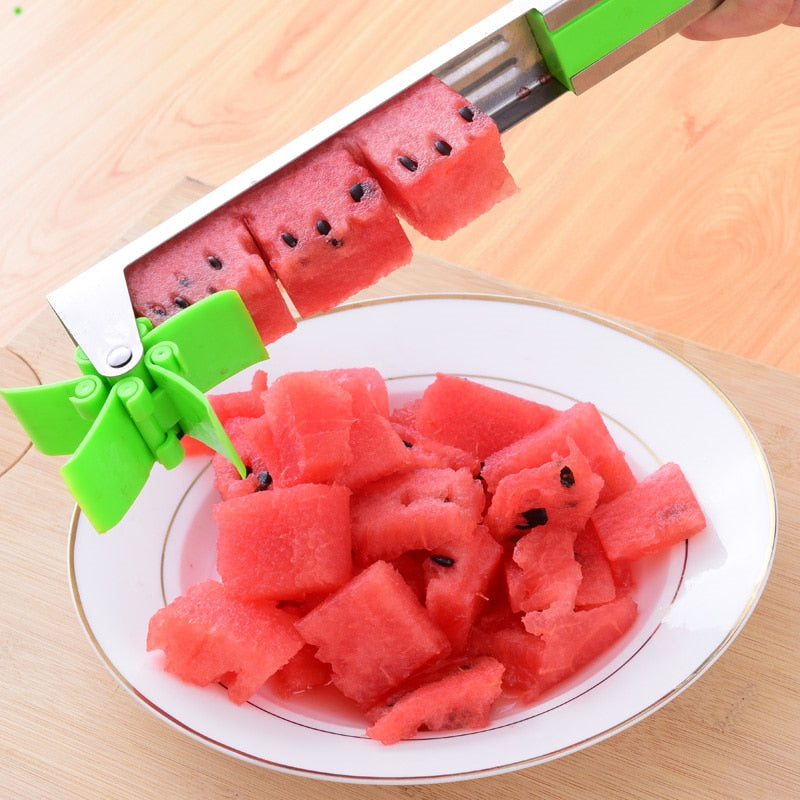 Watermelon Cutter Stainless Steel Windmill