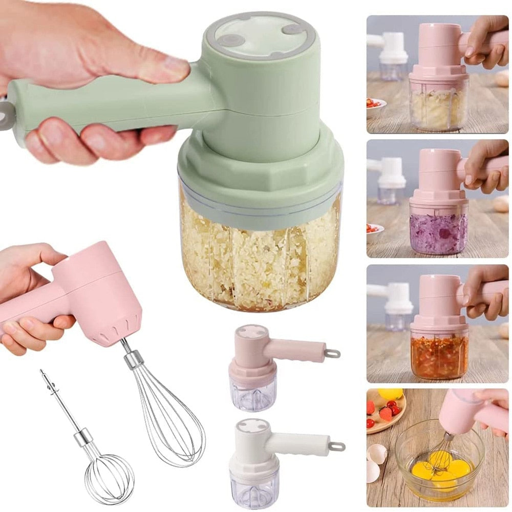 Wireless Electric Garlic Chopper Crusher