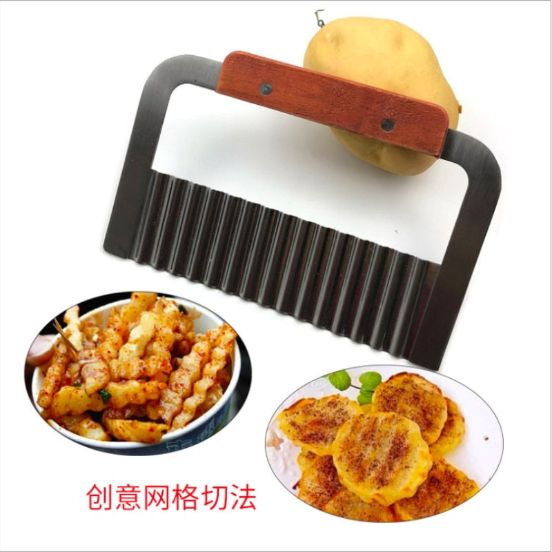 Potato Cutter Wave Knife French Fries Slicer