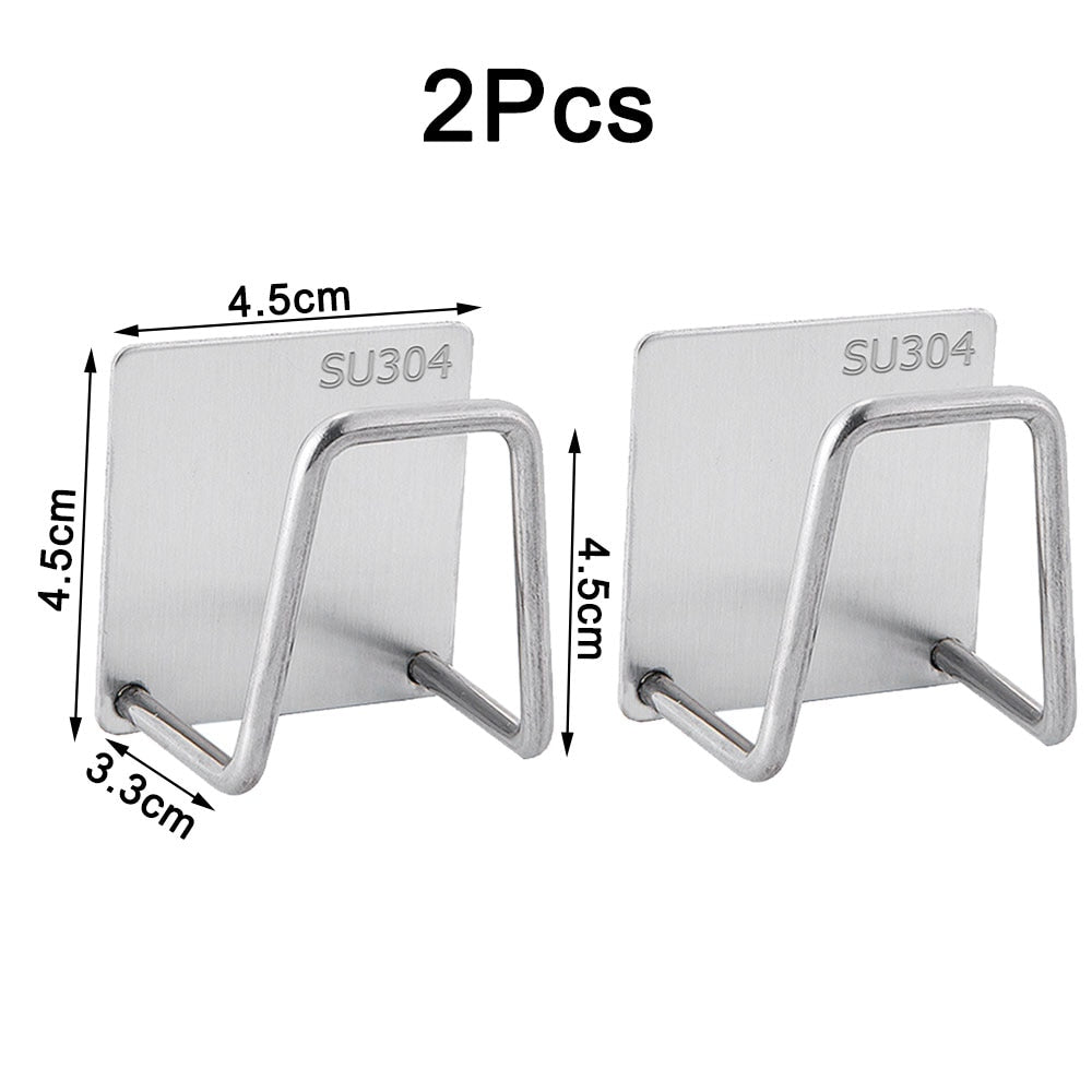 Sponges Holder Drain Drying Rack Self Adhesive