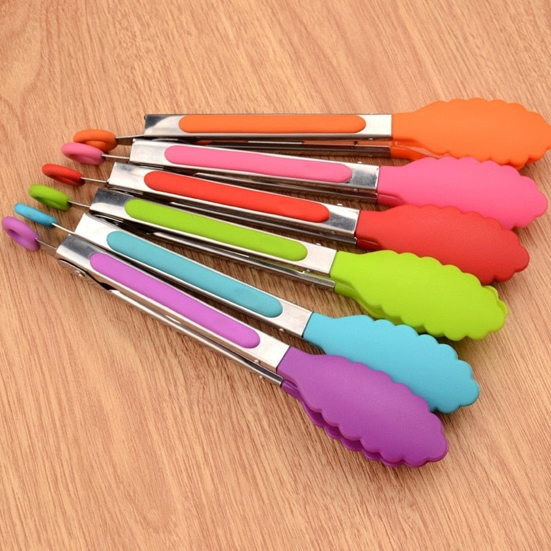 Heat-Resistant BBQ Nylon Food Tong