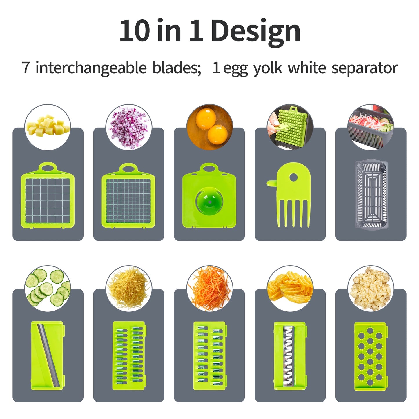 Multifunctional Vegetable Cutter Fruit Slicer Grater
