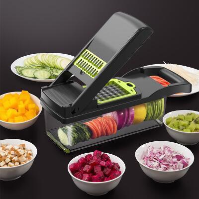 Vegetable Cutter Plastic Basket Slicer Fruit