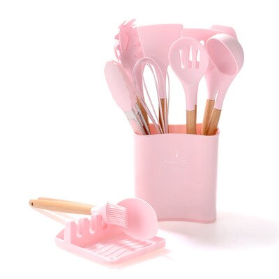 Silicone Cooking Utensils Set Non-Stick Spatula