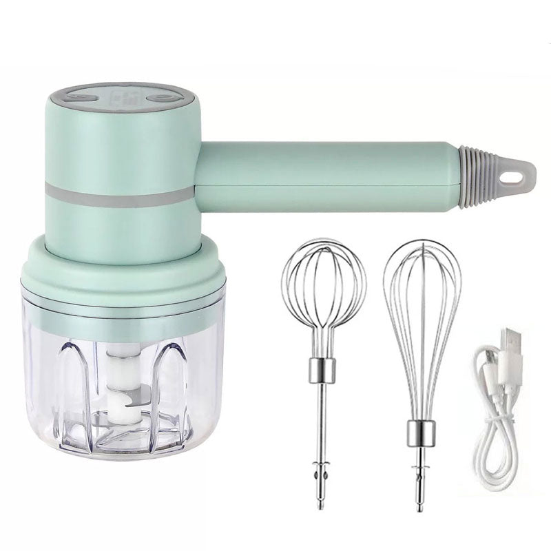 Wireless Electric Garlic Chopper Masher Whisk Egg