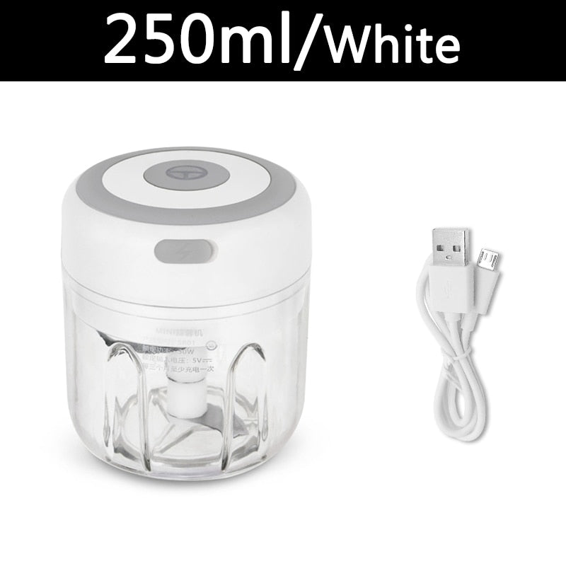 Electric Mini Garlic Crusher Portable Chopper