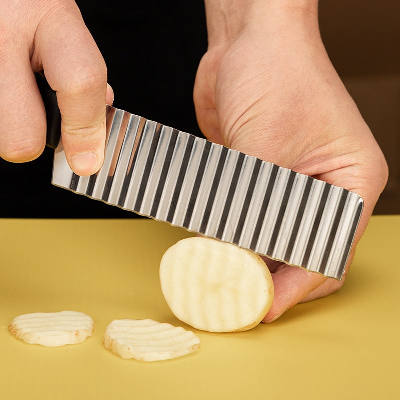 Stainless Steel Potato Chip Slicer Dough Chopping tool Slicer