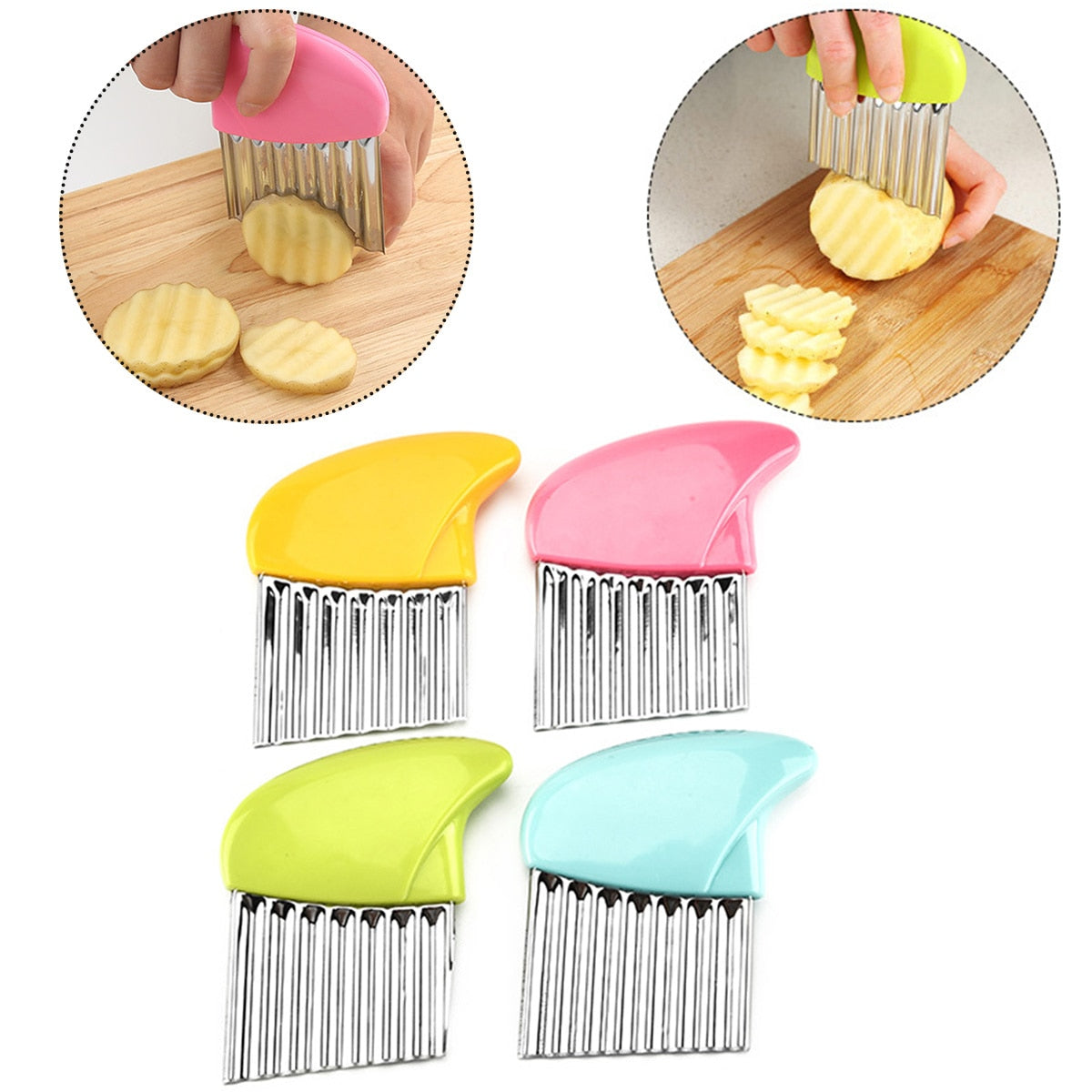 Potato Cutter Wave Knife French Fries Slicer