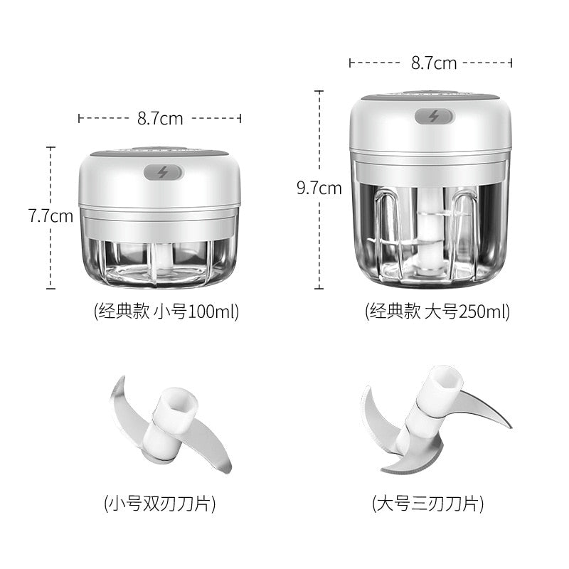 Electric Garlic Chopper Mincer Mini