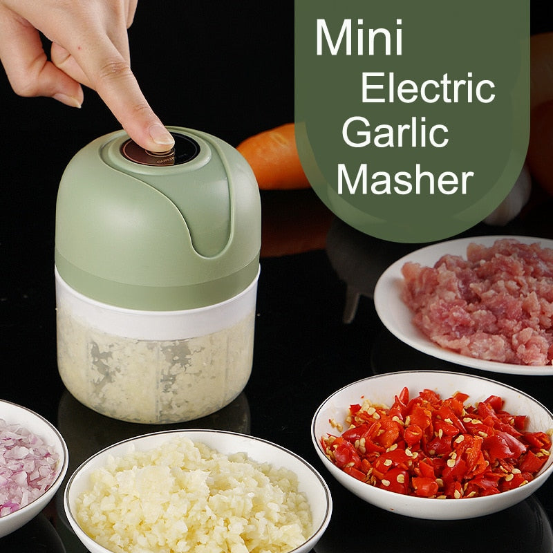 Powerful Mini Electric Garlic Chopper