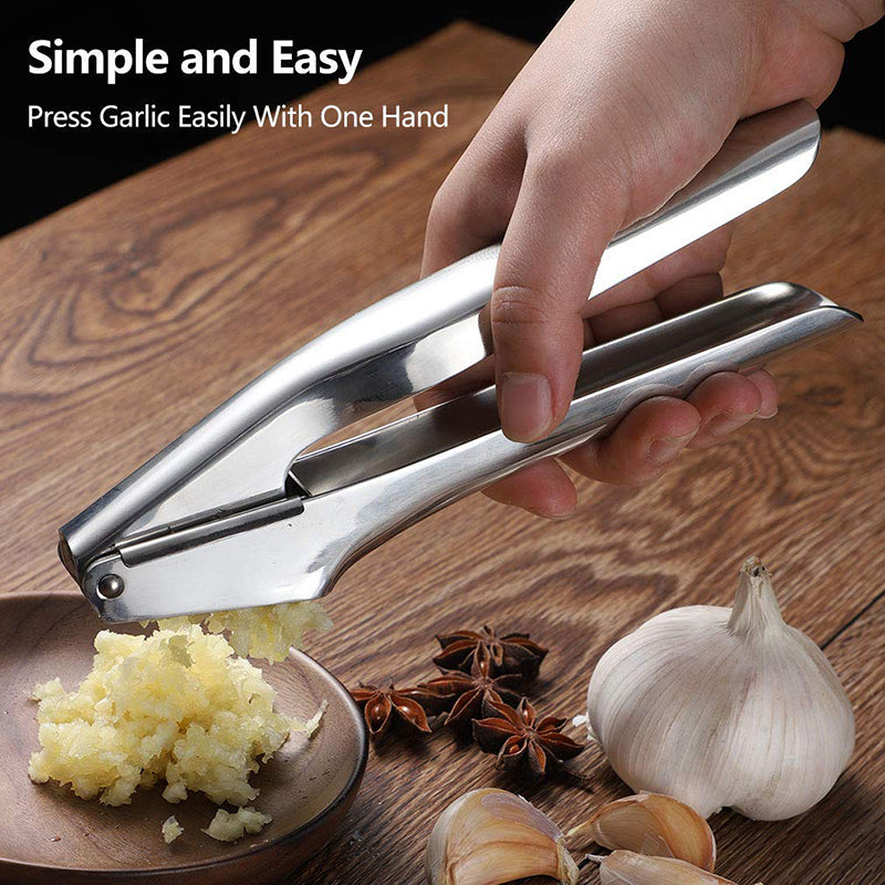Garlic Press, 304 Stainless Steel Garlic Crusher