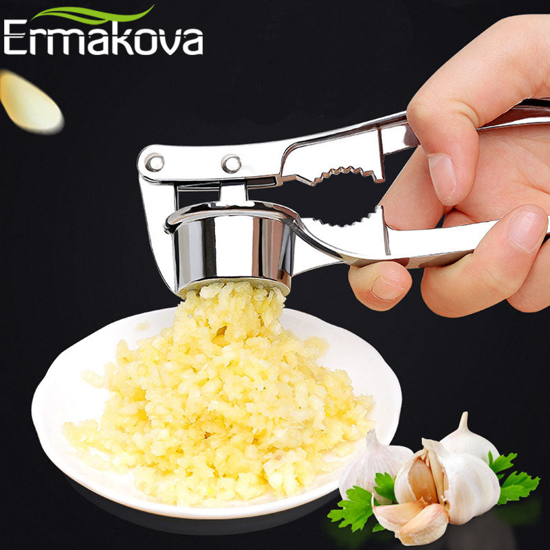 Stainless Steel Garlic Press Crusher