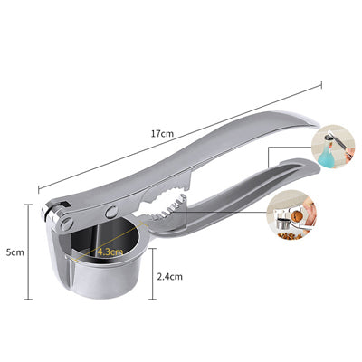Stainless Steel Garlic Press Crusher