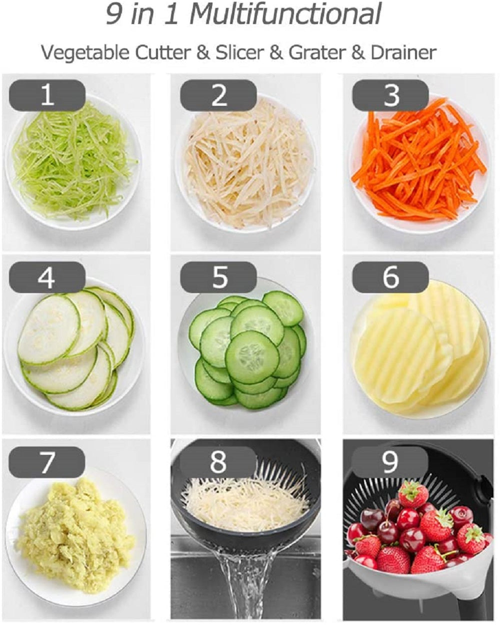 WALFOS Magic Multifunctional Rotate Vegetable