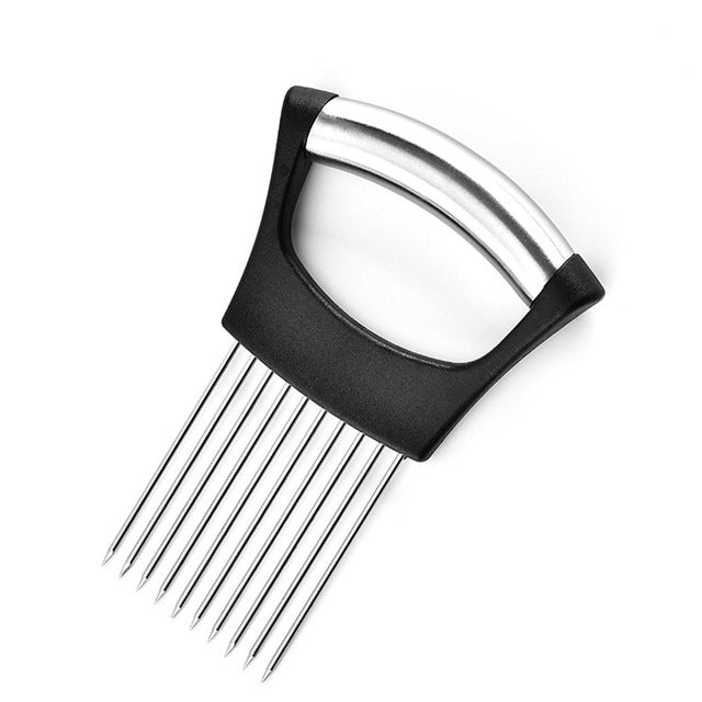 Food Slice Assistant Vegetable Holder Stainless Steel