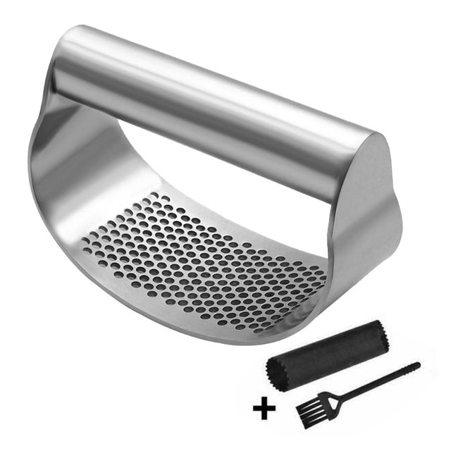 Stainless Steel garlic press garlic rolling