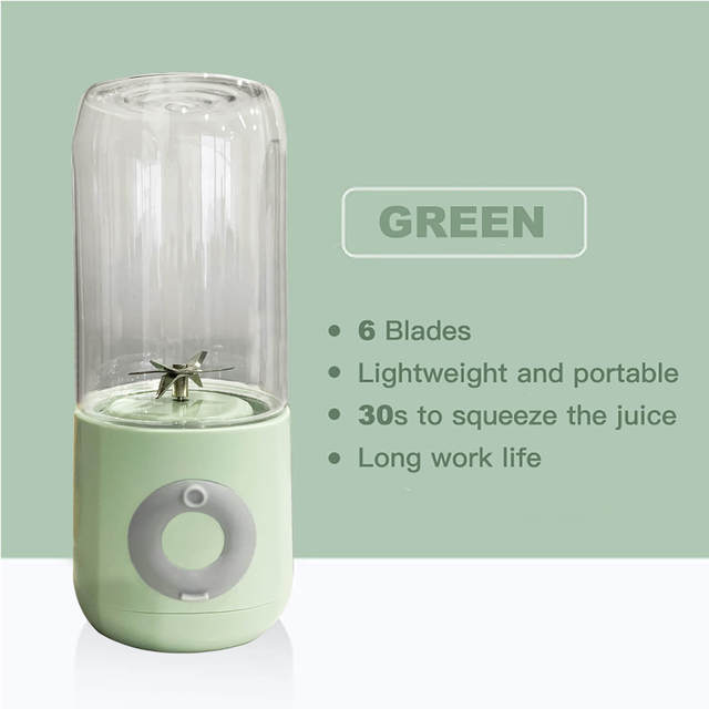 500ML Six-knife Electric Juicer Smoothie Blender Cup Mini