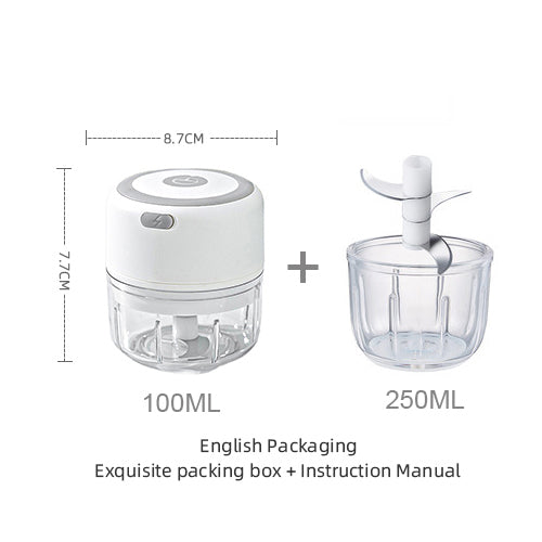 Mini Electric Garlic Chopper USB Charging