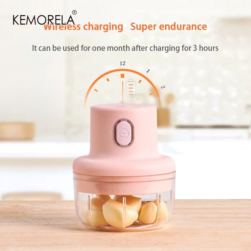 Electric Garlic Press Mini Meat Grinder