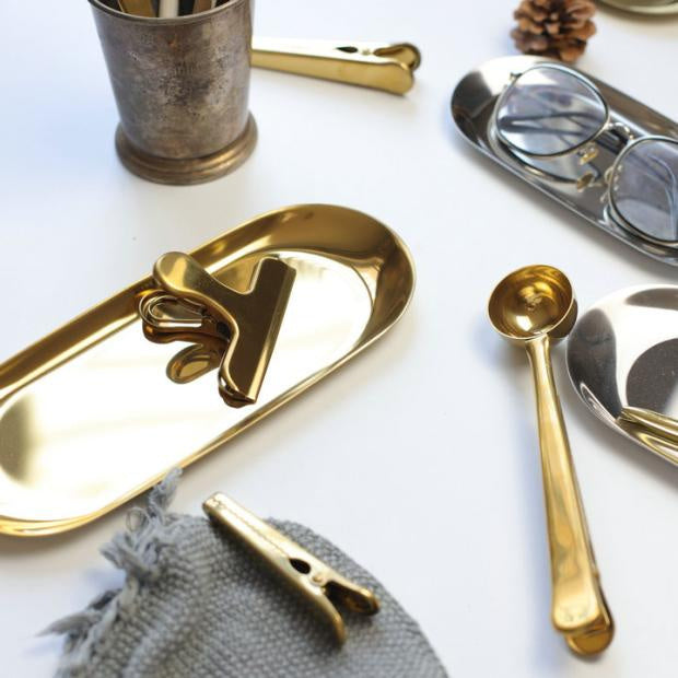 Stainless Steel Gold Storage Tray Fruit