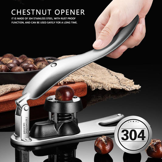 VKTECH Stainless Steel Chestnut Clip Peeler