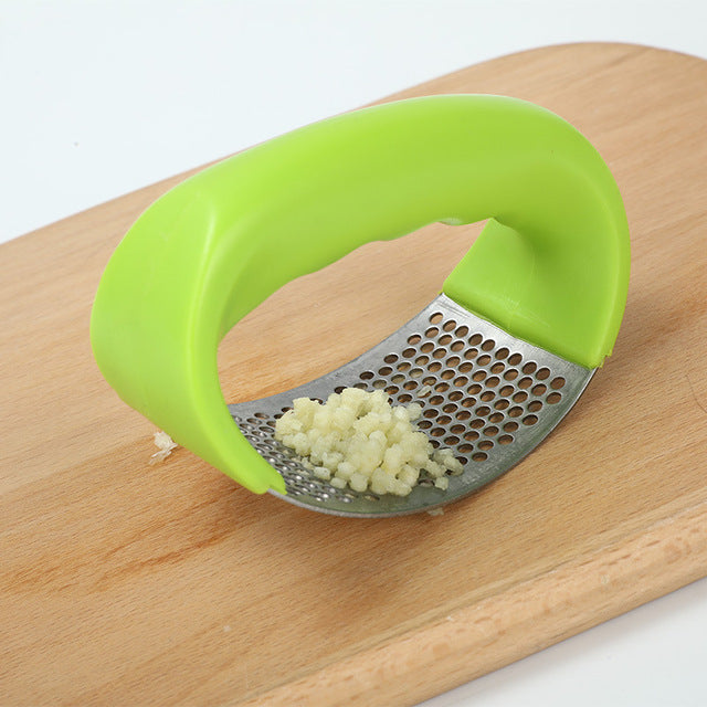 1pcs Stainless Steel Garlic Press Manual