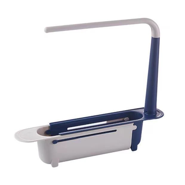 Telescopic Sink Drain Rack Soap Sponge Holder