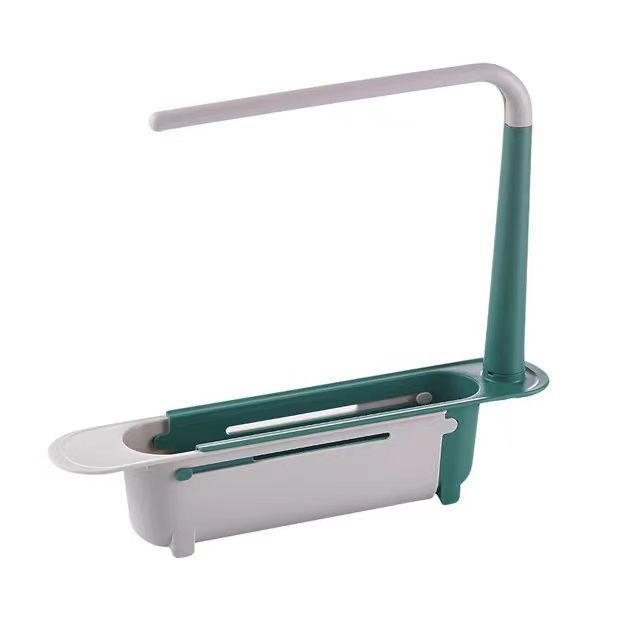 Telescopic Sink Drain Rack Soap Sponge Holder