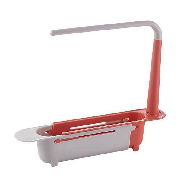 Telescopic Sink Drain Rack Soap Sponge Holder