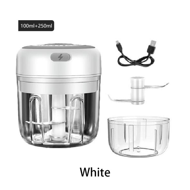 100/250ml Electric Mini Garlic Crusher Portable Chopper