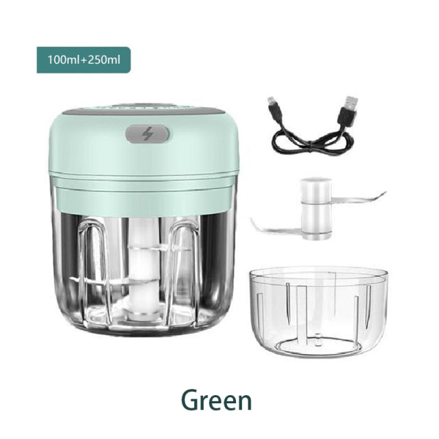 100/250ml Electric Mini Garlic Crusher Portable Chopper
