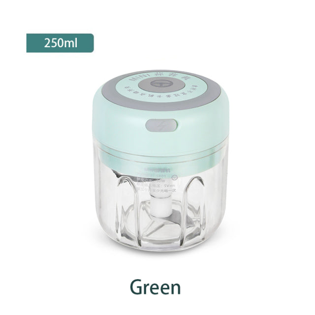 100/250ml Electric Mini Garlic Crusher Portable Chopper