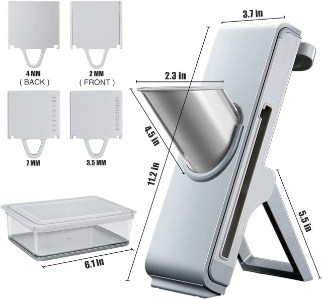 Multifunctional manual vegetable slicer