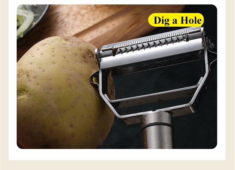 Stainless Steel Multi-function Vegetable Peeler Cutter