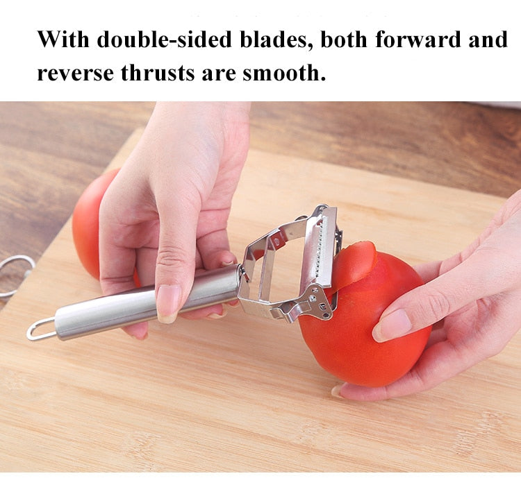 Stainless Steel Multi-function Vegetable Peeler Cutter