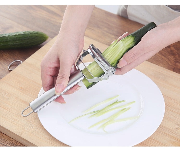 Stainless Steel Multi-function Vegetable Peeler Cutter